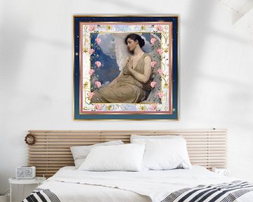 S.F. Version remastérisée de la figure ailée d'Abbott Handerson Thayer sur Silver Fox Art Decor