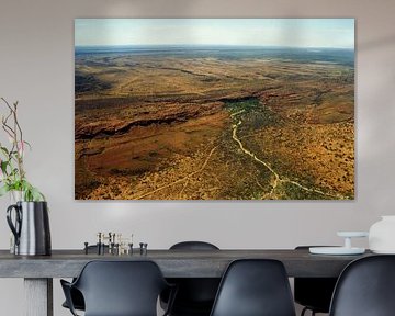 Vue aérienne de Kings Canyon Outback Australie