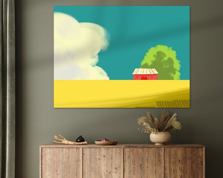 Example of the artwork in a room