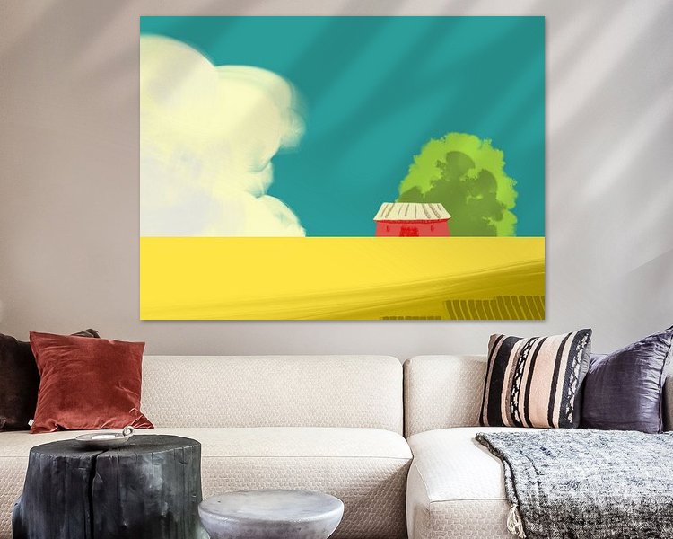 Example of the artwork in a room