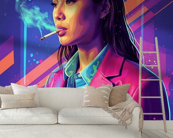 Example of the artwork in a room