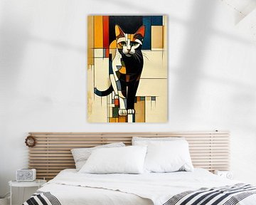 Geometric Cat by ARTEO Paintings