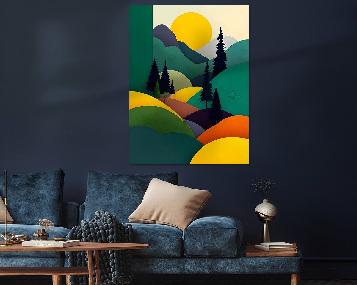Example of the artwork in a room