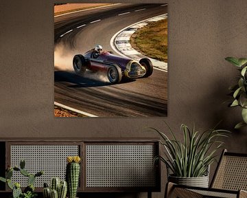 Echoes of Monza: Alfetta Painting by Jan Keteleer
