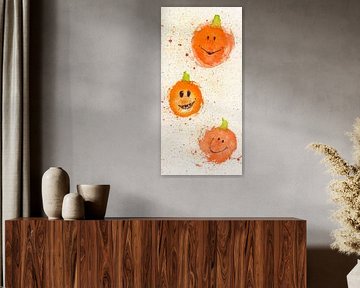 Three little pumpkins by Karen Kaspar