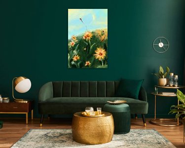 Example of the artwork in a room