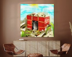 Example of the artwork in a room