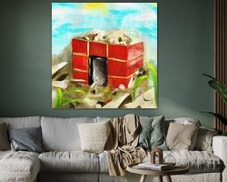 Example of the artwork in a room