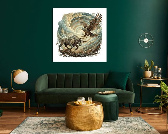 Example of the artwork in a room