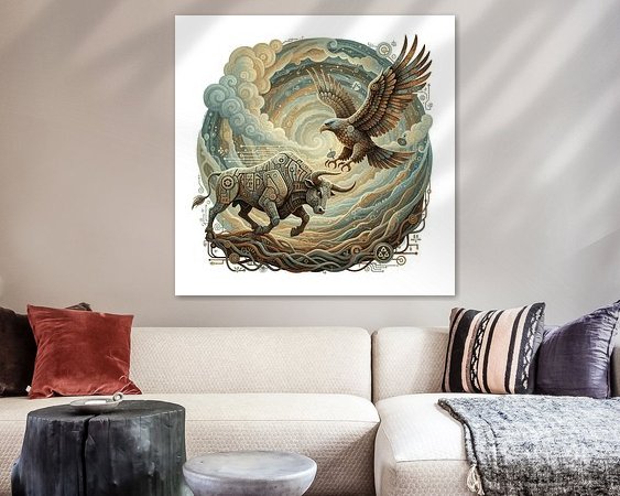 Example of the artwork in a room