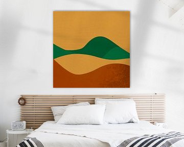 Minimalistische und abstrakte Hügellandschaft - Teil 2