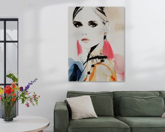 Example of the artwork in a room
