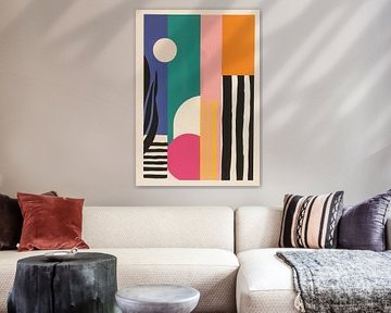 Kleurcompositie in vijf lijnen van Niklas Maximilian