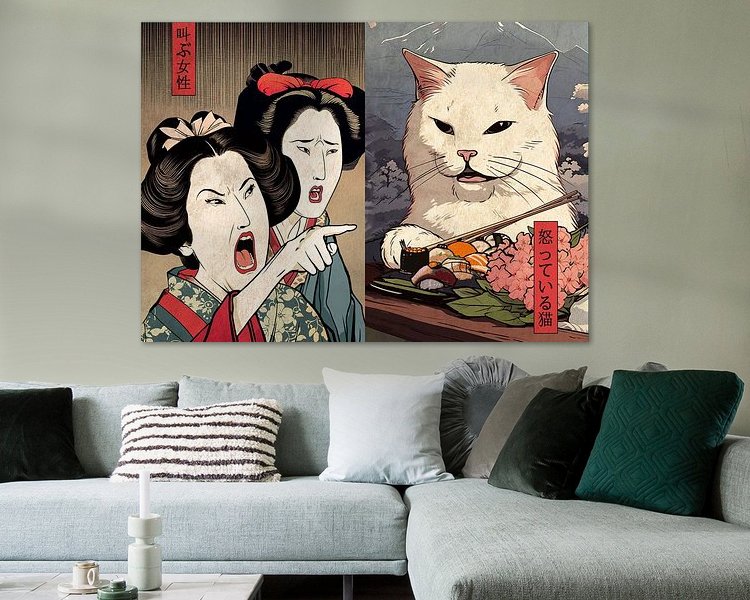 Example of the artwork in a room