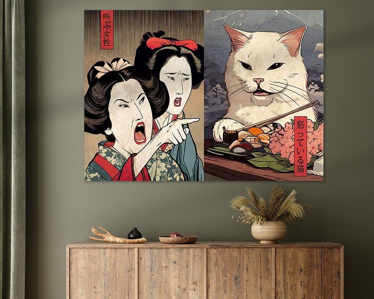 Example of the artwork in a room