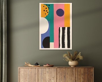 Colourful geometry with dots by Niklas Maximilian