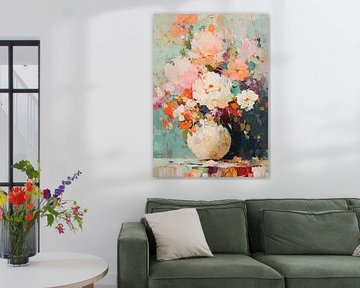 Bouquet of flowers in soft colours by Niklas Maximilian