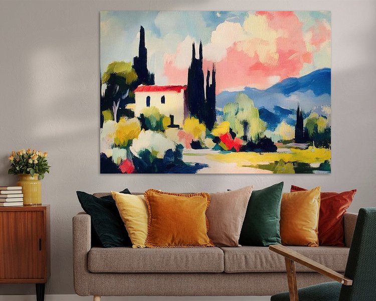 Example of the artwork in a room