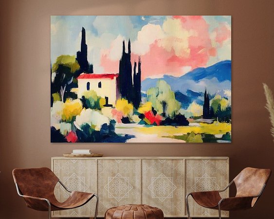 Example of the artwork in a room