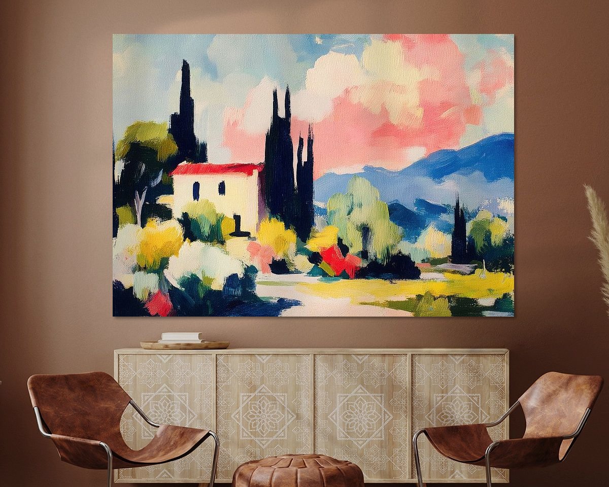 Example of the artwork in a room