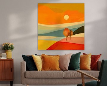 Two Trees at Dusk by Cats & Dotz