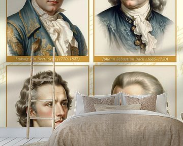 4 Komponisten-Poster A