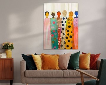 Colorful Abstract Women by Olga Wildrose
