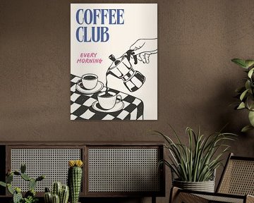 Coffee Club, Moka und Kaffee von Olga Wildrose