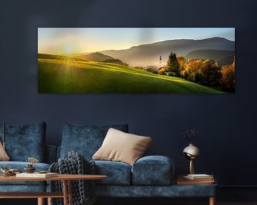 Castelrotto at sunset by Voss photography