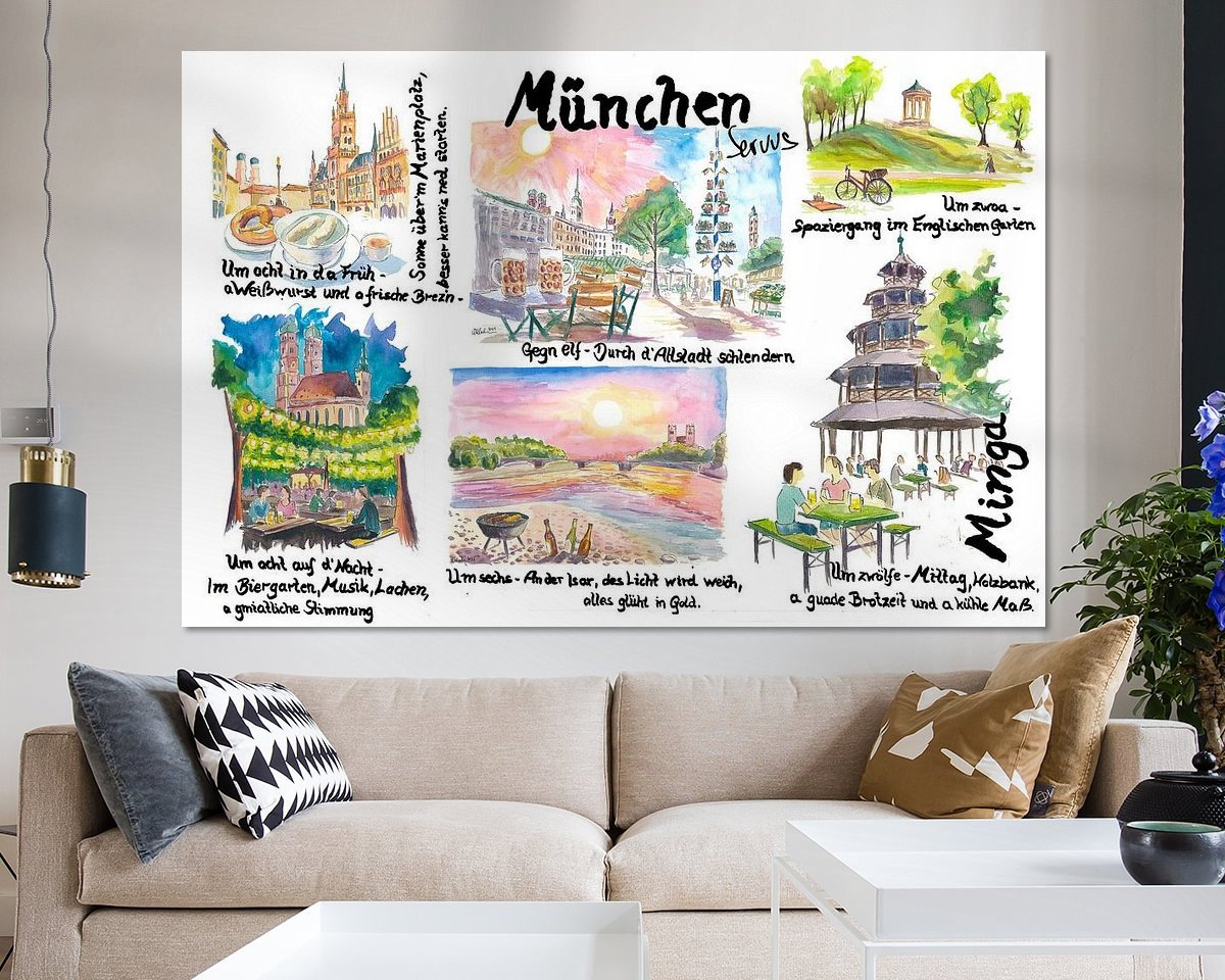 Example of the artwork in a room