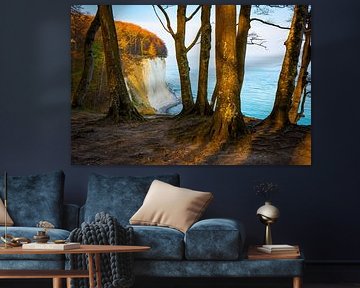 Evening on the chalk coast by Martin Wasilewski