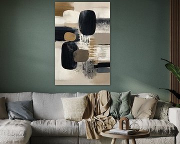 Abstrait organique en beige doux sur Your unique art