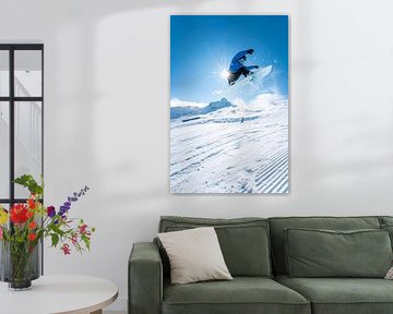 Snowboarders in the park on the Kitzsteinhorn by Leo Schindzielorz