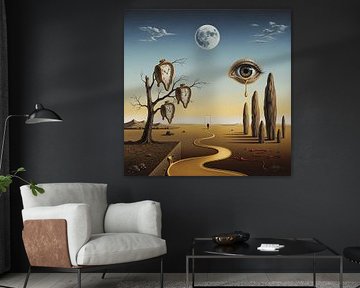 Traumlandschaften des surrealen Geistes - Meisterwerk der surrealen Kunst von Aden Pink Galerry