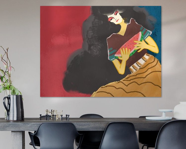 Example of the artwork in a room