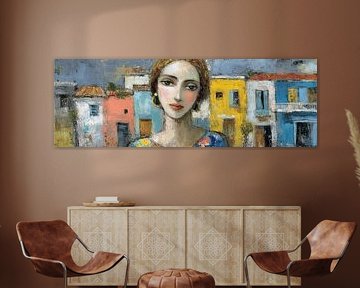 Cuba Schilderij | Vrouw Oorbellen