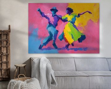 Danse joyeuse à Rainbow Hues sur Art Merveilleux