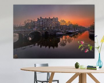 Blick von der Papiermühlenschleuse, Korte Prinsengracht in Amste