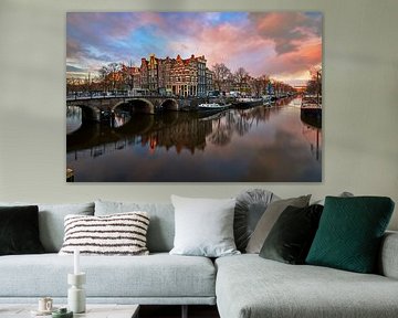 Blick von der Papiermolensluis in Amsterdam, 2019