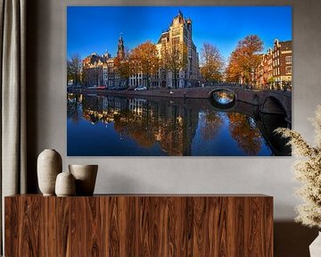 View of the Astoria building and Leliegracht in Amsterdam, 2 by Amsterdam.Photos