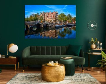 Blick von der Papiermolensluis in Amsterdam, 2019