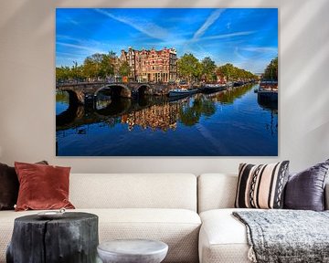 Blick von der Papiermolensluis in Amsterdam, 2019