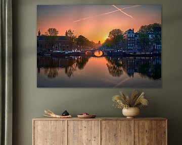 Blick auf die Dirk-van-Nimwegen-Brücke & Eremitage-Museum in Amste