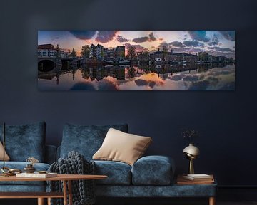 Panorama du Blauwbrug et de la rivière Amstel à Amsterdam, 2019 sur Amsterdam.Photos