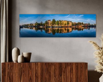 Panorama de la rivière Amstel à Amsterdam, 2019 sur Amsterdam.Photos