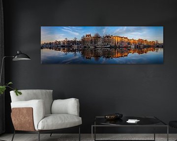 Panorama de la rivière Amstel à Amsterdam, 2019 sur Amsterdam.Photos