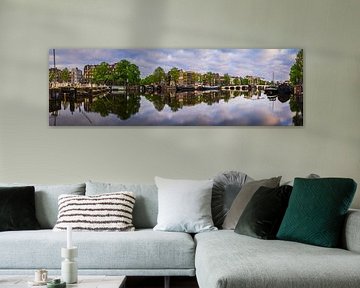 Panorama de la rivière Amstel à Amsterdam, 2020 sur Amsterdam.Photos