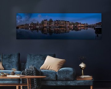 Panorama de la rivière Amstel à Amsterdam, 2019 sur Amsterdam.Photos