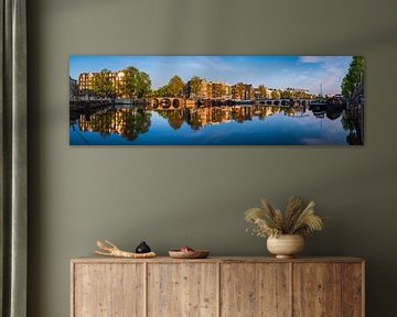 Panorama de la rivière Amstel à Amsterdam, 2019 sur Amsterdam.Photos