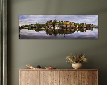 Panorama de la rivière Amstel à Amsterdam, 2020 sur Amsterdam.Photos
